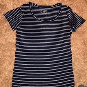 Blue striped shirt